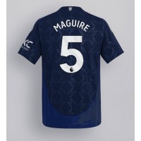 Fotballdrakt Herre Manchester United Harry Maguire #5 Bortedrakt 2024-25 Kortermet